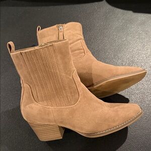 Tan Suede Ankle Boots by Target